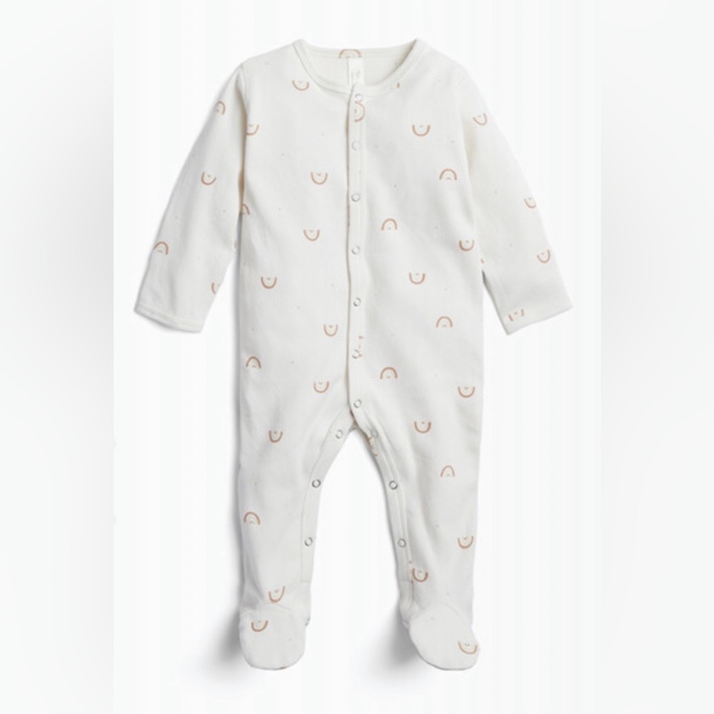 RYLEE + CRU x PARACHUTE Organic Brushed Jersey Footed Sleeper- 3-6M